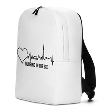 Load image into Gallery viewer, Nursing in the Six - TORONTO SKYLINE / Nursing In The Six - Print - Minimalist Backpack (WHITE)
