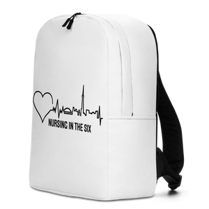 Nursing in the Six - TORONTO SKYLINE / Nursing In The Six - Print - Minimalist Backpack (WHITE)