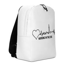 Load image into Gallery viewer, Nursing in the Six - TORONTO SKYLINE / Nursing In The Six - Print - Minimalist Backpack (WHITE)
