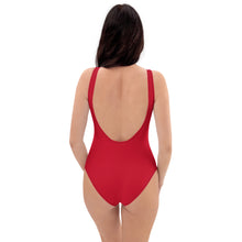 Load image into Gallery viewer, Nursing in the Six - TORONTO SKYLINE - One-Piece Swimsuit - RED
