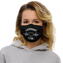 Load image into Gallery viewer, Nursing in the Six - EVERYBODY &#39;LOVES&#39; PSWs- Premium Face Mask (BLACK)
