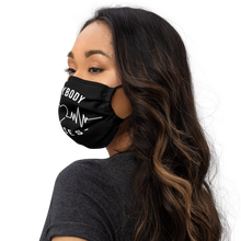 Load image into Gallery viewer, Nursing in the Six - EVERYBODY &#39;LOVES&#39; NURSES - Premium Face Mask (BLACK)
