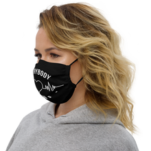 Load image into Gallery viewer, Nursing in the Six - EVERYBODY &#39;LOVES&#39; PSWs- Premium Face Mask (BLACK)

