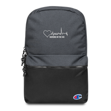 Load image into Gallery viewer, Nursing in the Six - TORONTO SKYLINE / Nursing In The Six - Embroidered - CHAMPION BACKPACK - (AVAILABLE IN 2 COLOURS)

