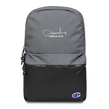 Load image into Gallery viewer, Nursing in the Six - TORONTO SKYLINE / Nursing In The Six - Embroidered - CHAMPION BACKPACK - (AVAILABLE IN 2 COLOURS)
