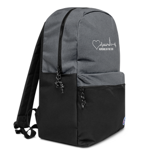 Nursing in the Six - TORONTO SKYLINE / Nursing In The Six - Embroidered - CHAMPION BACKPACK - (AVAILABLE IN 2 COLOURS)