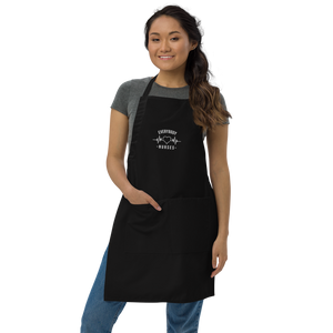 Nursing in the Six - EVERYBODY 'LOVES' NURSES - Embroidered Apron - BLACK