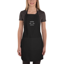 Load image into Gallery viewer, Nursing in the Six - EVERYBODY &#39;LOVES&#39; NURSES - Embroidered Apron - BLACK
