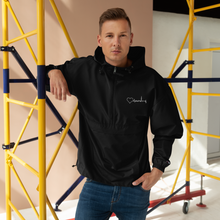 Load image into Gallery viewer, Nursing in the Six - Toronto Skyline - Embroidered Champion Packable Jacket - Unisex - BLACK
