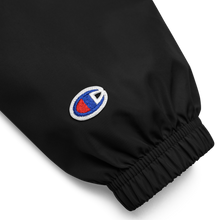 Load image into Gallery viewer, Nursing in the Six - Toronto Skyline - Embroidered Champion Packable Jacket - Unisex - BLACK
