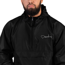 Load image into Gallery viewer, Nursing in the Six - Toronto Skyline - Embroidered Champion Packable Jacket - Unisex - BLACK
