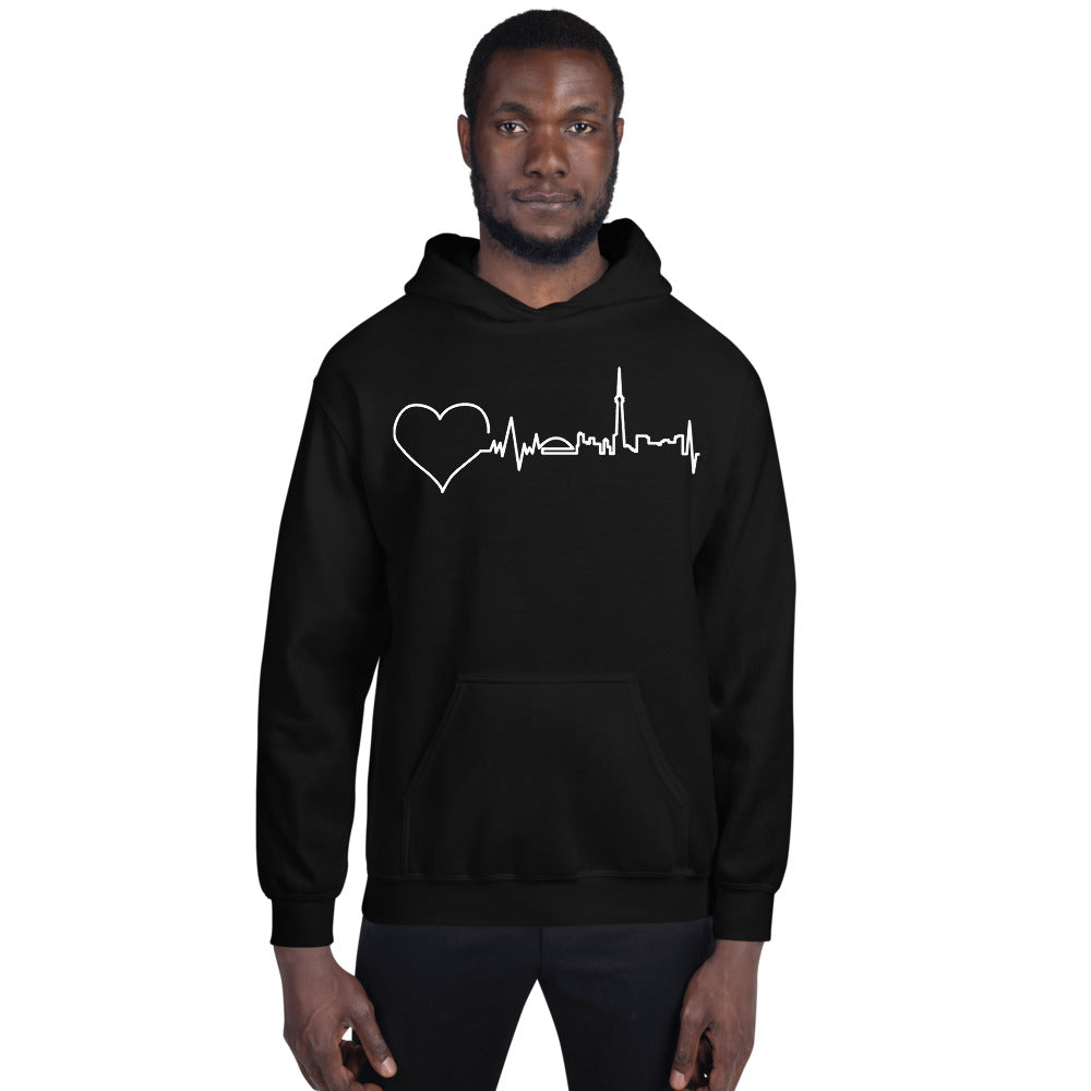 Nursing in the Six - Toronto Skyline - Unisex Hoodie - BLACK