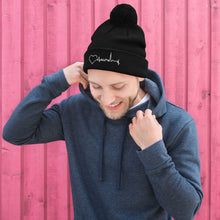 Load image into Gallery viewer, Nursing in the Six - TORONTO SKYLINE - Pom-Pom Toque - BLACK
