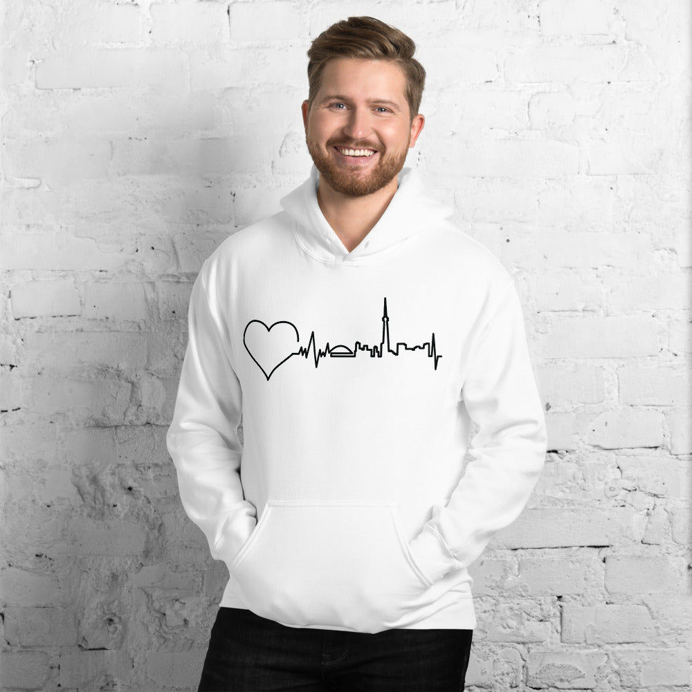 Nursing in the Six - Toronto Skyline - Unisex - Hoodie - WHITE
