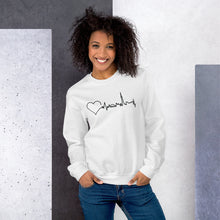 Load image into Gallery viewer, Nursing in the Six - Toronto Skyline - Unisex - Crew Neck Sweatshirt - WHITE
