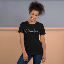 Load image into Gallery viewer, Nursing in the Six - Toronto Skyline - Short-Sleeve Unisex T-Shirt - BLACK
