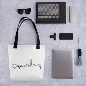 Nursing in the Six - Toronto Skyline - Tote bag - B/W