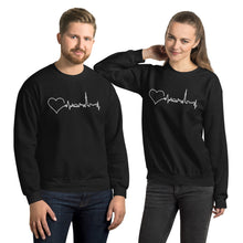 Load image into Gallery viewer, Nursing in the Six - Toronto Skyline - Unisex - Crew Neck Sweatshirt - BLACK
