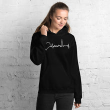 Load image into Gallery viewer, Nursing in the Six - Toronto Skyline - Unisex Hoodie - BLACK
