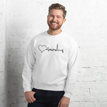 Load image into Gallery viewer, Nursing in the Six - Toronto Skyline - Unisex - Crew Neck Sweatshirt - WHITE
