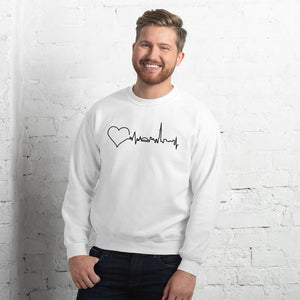 Nursing in the Six - Toronto Skyline - Unisex - Crew Neck Sweatshirt - WHITE
