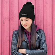 Load image into Gallery viewer, Nursing in the Six - TORONTO SKYLINE - Pom-Pom Toque - BLACK
