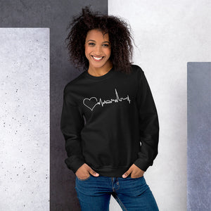Nursing in the Six - Toronto Skyline - Unisex - Crew Neck Sweatshirt - BLACK