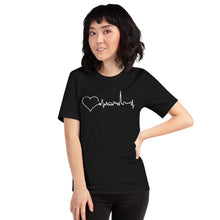 Load image into Gallery viewer, Nursing in the Six - Toronto Skyline - Short-Sleeve Unisex T-Shirt - BLACK

