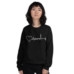 Nursing in the Six - Toronto Skyline - Unisex - Crew Neck Sweatshirt - BLACK