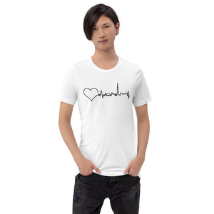 Nursing in the Six - Toronto Skyline - Short-Sleeve Unisex T-Shirt - WHITE
