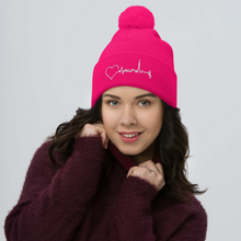 Load image into Gallery viewer, Nursing in the Six - TORONTO SKYLINE - Pom-Pom Toque - HOT PINK
