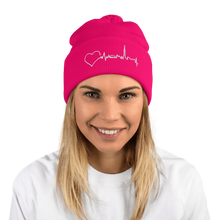 Load image into Gallery viewer, Nursing in the Six - TORONTO SKYLINE - Pom-Pom Toque - HOT PINK
