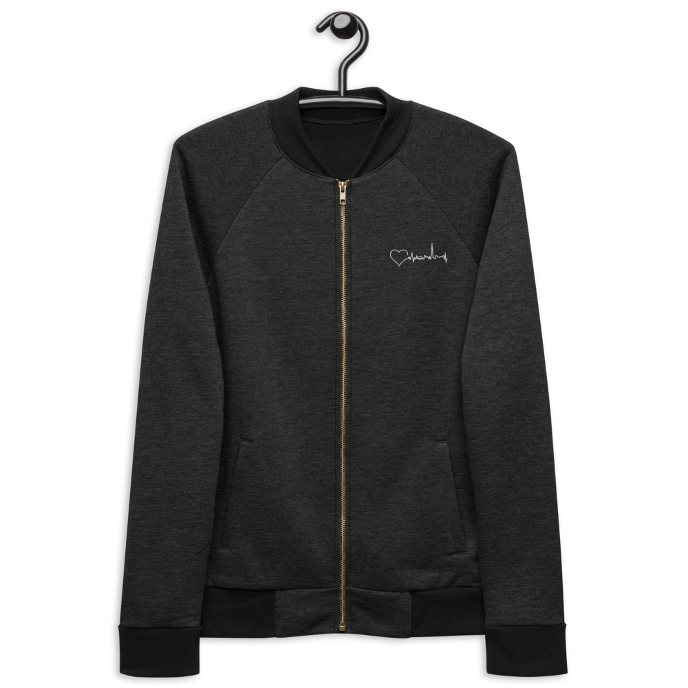 Nursing in the Six - Toronto Skyline - Unisex Bomber Jacket - BLACK