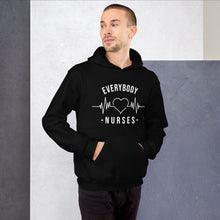 Load image into Gallery viewer, Nursing In The Six - EVERYBODY &#39;LOVES&#39; NURSES - Hoodie - Unisex - BLACK
