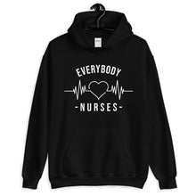 Load image into Gallery viewer, Nursing In The Six - EVERYBODY &#39;LOVES&#39; NURSES - Hoodie - Unisex - BLACK
