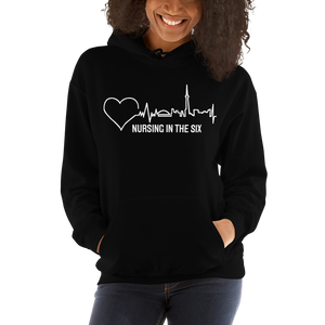 Nursing in the Six - TORONTO SKYLINE/Nursing In The Six - Unisex Hoodie - BLACK