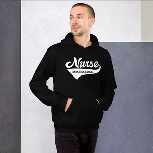 Nursing in the Six - Varsity Nurse - Mississauga- Hoodie - Unisex - BLACK