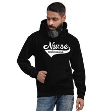 Load image into Gallery viewer, Nursing in the Six - Varsity Nurse - Mississauga- Hoodie - Unisex - BLACK
