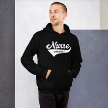 Load image into Gallery viewer, Nursing in the Six - Varsity Nurse - Oakville- Hoodie - Unisex - Black
