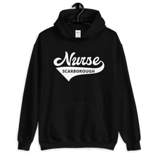 Load image into Gallery viewer, Nursing in the Six - &#39;Varsity&#39; Nurse - Scarborough - Unisex - Hoodie - Black
