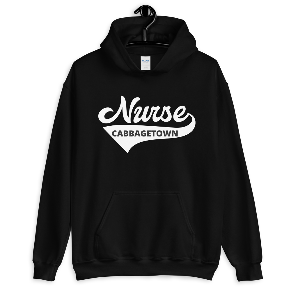 Nursing in the Six - Varsity Nurse - CABBAGETOWN - Hoodie - Unisex - Black