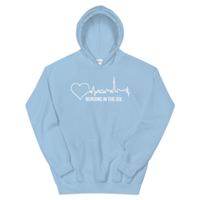 Load image into Gallery viewer, Nursing in the Six - TORONTO SKYLINE/Nursing In The Six - Vibrant Unisex Hoodie - (AVAILABLE IN 7 COLOURS)
