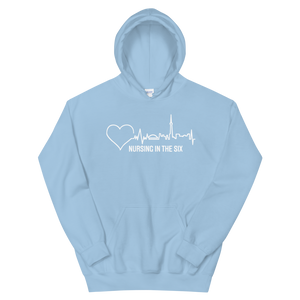 Nursing in the Six - TORONTO SKYLINE/Nursing In The Six - Vibrant Unisex Hoodie - (AVAILABLE IN 7 COLOURS)