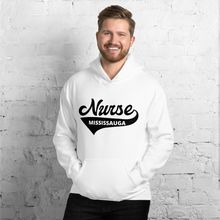 Load image into Gallery viewer, Nursing in the Six - &#39;Varsity&#39; Nurse - Mississauga - Unisex - Hoodie - WHITE

