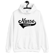 Load image into Gallery viewer, Nursing in the Six - &#39;Varsity&#39; Nurse - Oakville - Unisex - Hoodie - WHITE
