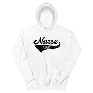 Nursing in the Six - Varsity Nurse - Ajax - Hoodie - Unisex - White