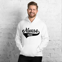Load image into Gallery viewer, Nursing in the Six - Varsity Nurse - Ajax - Hoodie - Unisex - White
