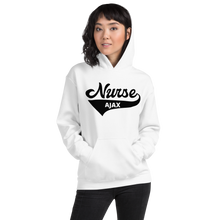 Load image into Gallery viewer, Nursing in the Six - Varsity Nurse - Ajax - Hoodie - Unisex - White
