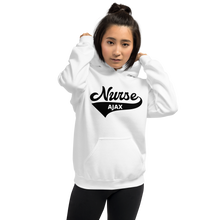 Load image into Gallery viewer, Nursing in the Six - Varsity Nurse - Ajax - Hoodie - Unisex - White
