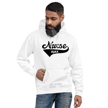 Load image into Gallery viewer, Nursing in the Six - Varsity Nurse - Ajax - Hoodie - Unisex - White
